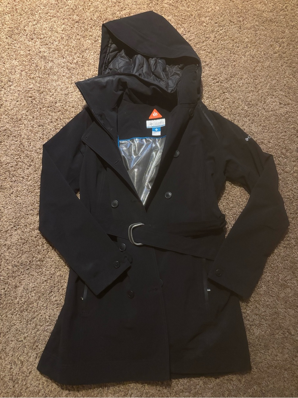 Columbia Women’s Black Hooded Ski Jacket